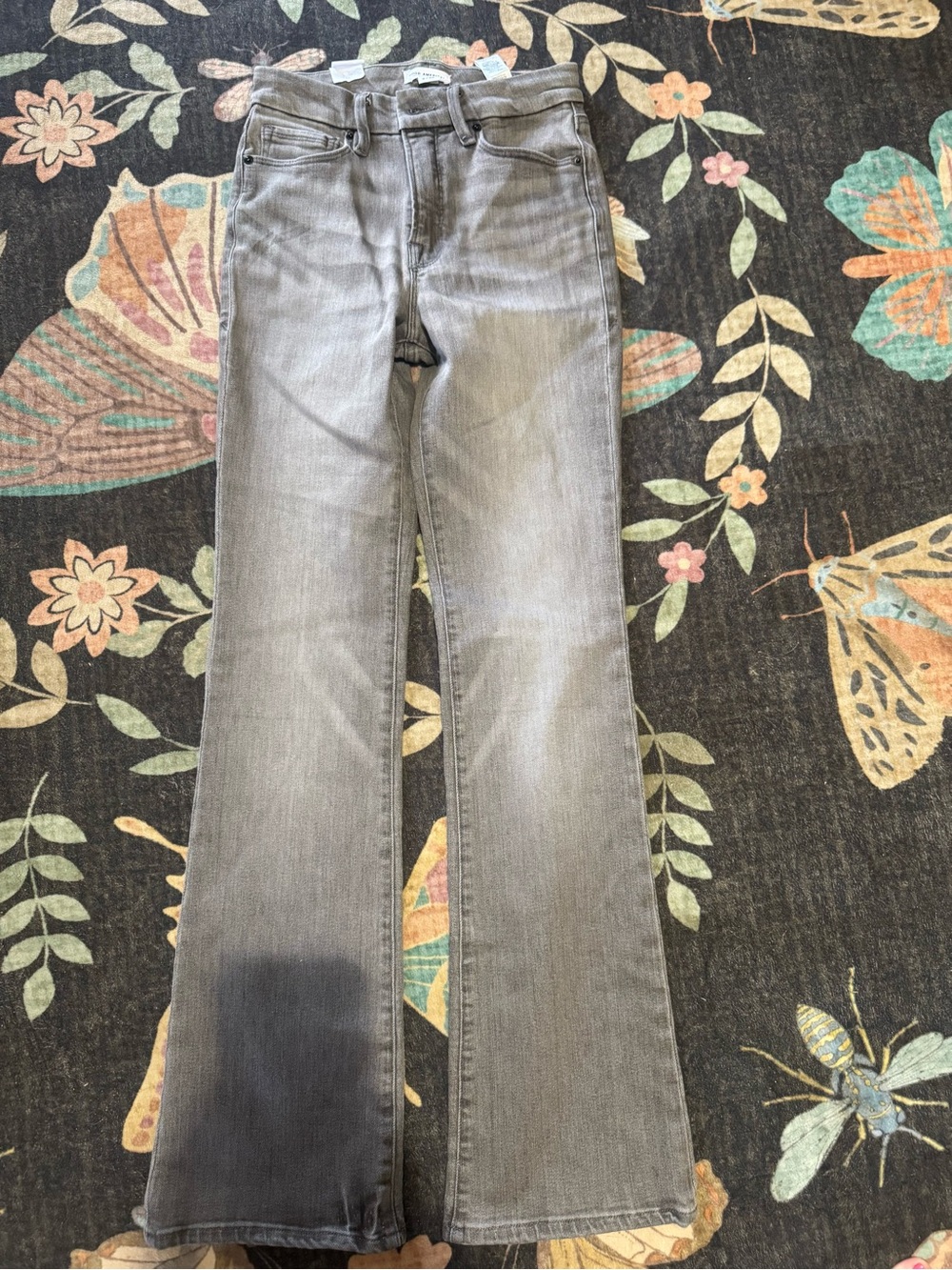 Good American Gray bootcut jeans
